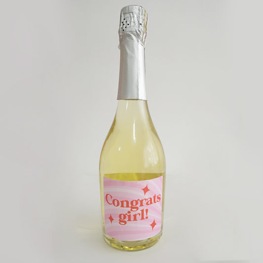 Congrats Girl Sparkling White Wine